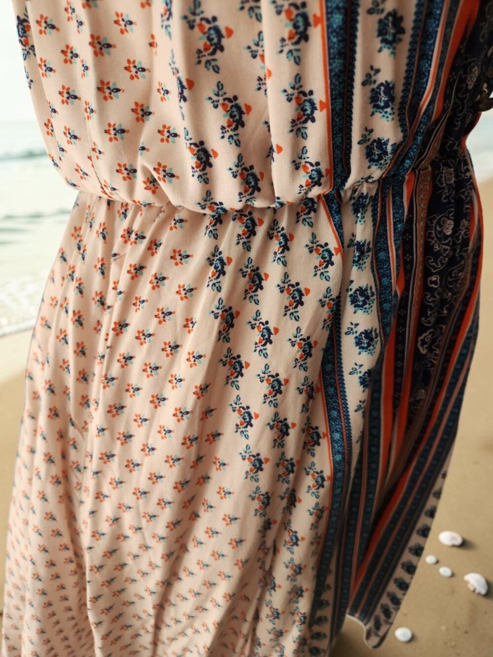 🌊 POL Boho Striped Mini Dress NWOT Flowy Beachy Vibes 🌊 - Picture 6 of 11